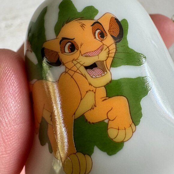 Lion King Simba Cub Grolier Collectibles Disney Porcelain Christmas Bell - Picture 5 of 10